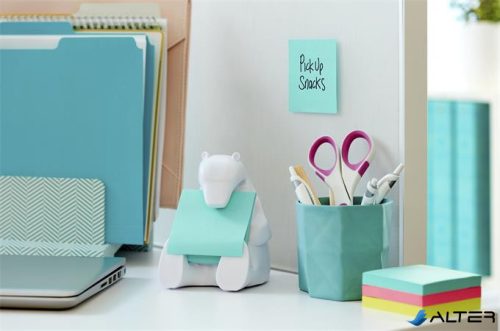 Jegyzettömb adagoló, 'Z', 3M POSTIT, 'Jegesmedve', fehér