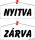 Információs tábla, 22x8,5 cm, kétoldalas, "Nyitva/Zárva", fehér