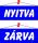 Információs tábla, 22x8,5 cm, kétoldalas, "Nyitva/Zárva", kék