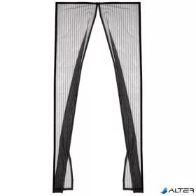 Szúnyogháló, mágneses, ajtóra, 90x210 cm, HOME, fekete