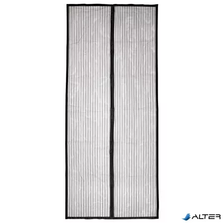 Szúnyogháló, mágneses, ajtóra, 90x210 cm, HOME, fekete