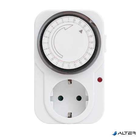 Időzítő óra, napi kapcsolóval, mechanikus, HOME