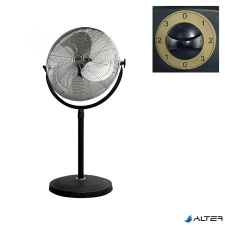 Álló  ventilátor, fém,  45 cm, 100 W, HOME, fekete