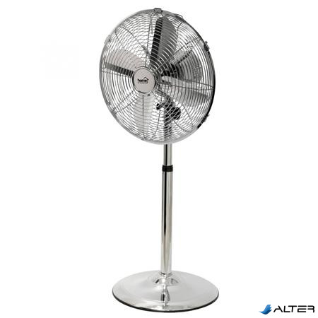 Álló ventilátor, állítható magasság, fém, 40 cm, 45 W, HOME