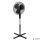Álló ventilátor, 40 cm, 45 W, HOME, fekete