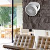 Asztali ventilátor, falra szerelhető, 23 cm, HOME, fehér