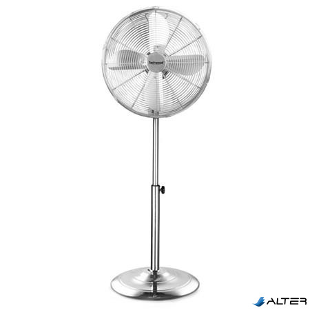 Álló ventilátor, 40 cm, 50 W, TECHWOOD, króm