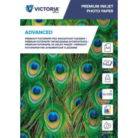   Fotópapír, tintasugaras, A4, 240 g, fényes, VICTORIA PAPER "Advanced"