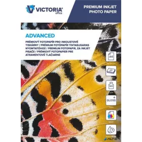   Fotópapír, tintasugaras, A6, 180 g, fényes, VICTORIA PAPER "Advanced"