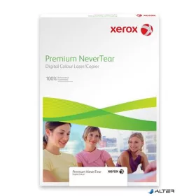   Etikett, lézernyomtatókhoz, A4, műanyag, kültéri, XEROX "Nevertear", fehér, 50 etikett/csomag