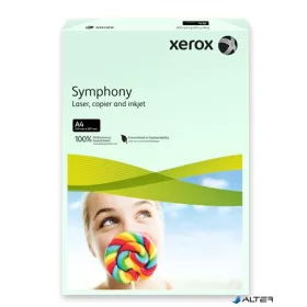   Másolópapír, színes, A4, 160 g, XEROX "Symphony", világoszöld (pasztell)