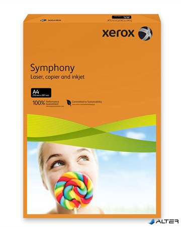 Másolópapír, színes, A4, 80 g, XEROX "Symphony", narancs (intenzív)