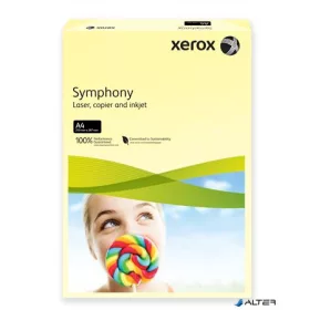   Másolópapír, színes, A4, 80 g, XEROX 'Symphony', világossárga (pasztell)