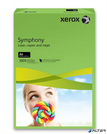 Másolópapír, színes, A4, 160 g, XEROX 'Symphony', sötétzöld (intenzív)