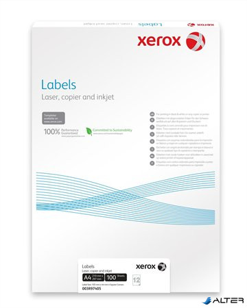 Etikett, univerzális, 210x297 mm, XEROX, 100 etikett/csomag