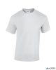 Póló, férfi, környakú, 100% pamut, XXXXL méret "Gildan", fehér