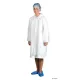 Látogató köpeny, egyszer használatos, polipropilén, M méret, fehér, 10 db