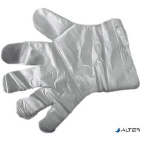 Fóliakesztyű, egyszer használatos, L méret