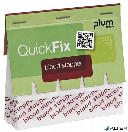 Sebtapasz utántöltő "Quick Fix", 45 darabos, vérzéscsillapító, PLUM