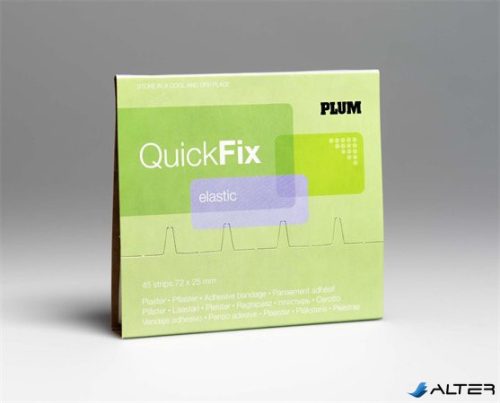 Sebtapasz utántöltő 'Quick Fix',45 darabos, rugalmas textil,  PLUM