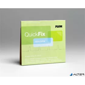   Sebtapasz utántöltő "Quick Fix", 45 darabos, kék, fémszálas, PLUM