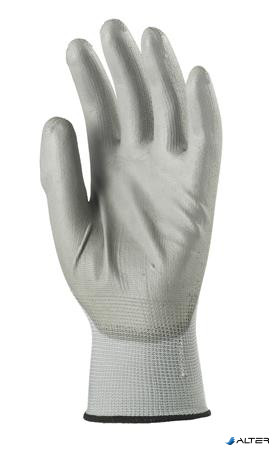 Szerelőkesztyű, tenyéren mártott 8-as méret, szürke