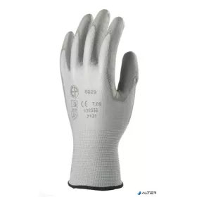 Szerelőkesztyű, tenyéren mártott 10-es méret, szürke