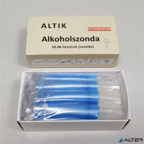 Kémiai alkohol-teszter, befújós, egyszer használható