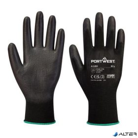 Szerelőkesztyű, tenyéren mártott, 9-es méret, fekete