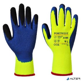   Védőkesztyű, latex, XL méret "Duo-Therm", sárga-kék