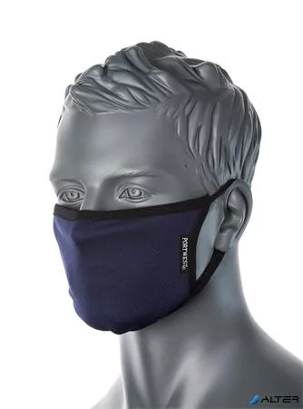 Arcmaszk, 3 rétegű, 25 db, antimikrobiális, tengerészkék