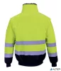 Munkavédelmi kabát, jól láthatósági, 3 az 1-ben, L méret " Hi-Vis", sárga-tengerészkék