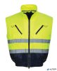 Munkavédelmi kabát, jól láthatósági, 3 az 1-ben, XL méret " Hi-Vis", sárga-tengerészkék
