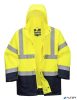Munkavédelmi kabát, kéttónusú, 5 az 1-ben, XL méret 'Essential', sárga-tengerészkék