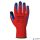 Védőkesztyű, latex, M méret 'Duo-Flex', piros-kék