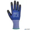 Védőkesztyű, nylon, PU tenyéren mártott, L méret 'Senti-Flex', kék