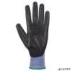 Védőkesztyű, nylon, PU tenyéren mártott, XL méret 'Senti-Flex', kék