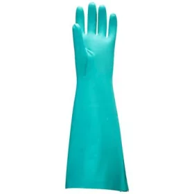   Védőkesztyű, nitril, vegyszerálló, hosszúszárú, XL méret, zöld