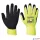 Védőkesztyű, nylon, latexhab, tenyerén mártott, L méret "Hi-Vis Grip", sárga