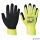Védőkesztyű, nylon, latexhab, tenyerén mártott, S méret 'Hi-Vis Grip', sárga