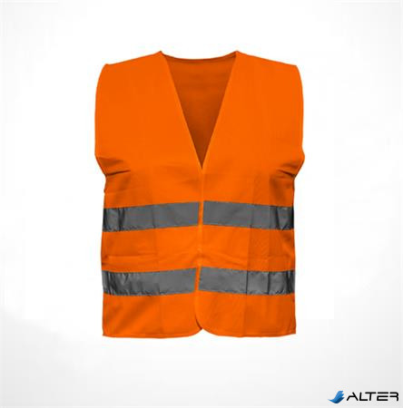 Mellény, jól láthatósági, XL méret, "Guarder", narancs