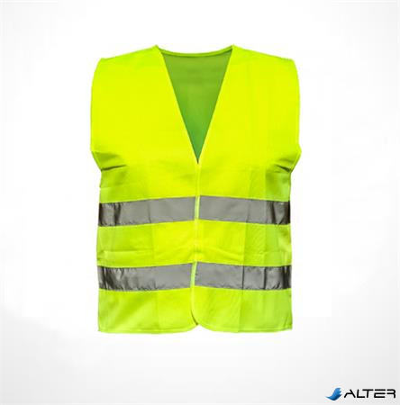 Mellény, jól láthatósági, XL méret, "Guarder", sárga