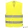 Jelzőmellény, jól láthatósági, két csíkos, L méret, "Hi-Vis", sárga
