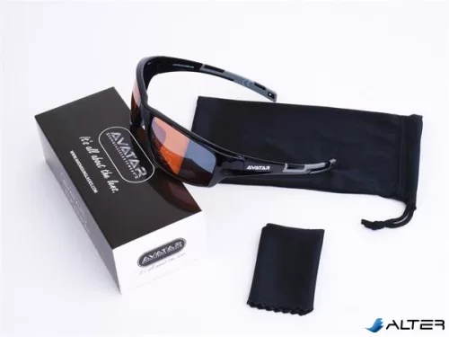 Napszemüveg HD lencsével, AVATAR 'MARAUDER', fekete