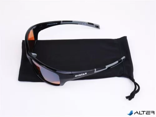 Napszemüveg HD lencsével, AVATAR 'MARAUDER', fekete