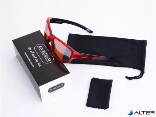 Napszemüveg HD lencsével, AVATAR 'Red Knight', piros