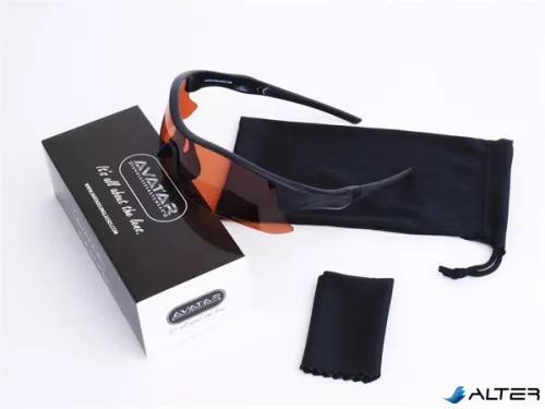 Napszemüveg HD polarizált lencsével, AVATAR 'Shield', fekete