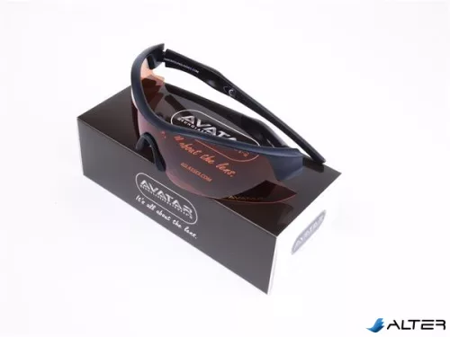 Napszemüveg HD polarizált lencsével, AVATAR 'Shield', fekete