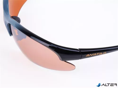 Napszemüveg HD lencsével, AVATAR 'War Master', fekete-szürke