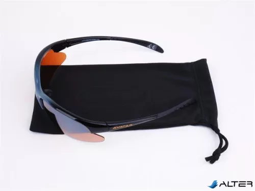 Napszemüveg HD lencsével, AVATAR 'War Master', fekete-szürke